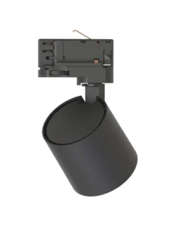 Foco para carril trifásico Hera - Conalux - Proyector orientable negro