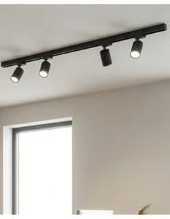 Foco para carril trifásico Zoom - ACB - Luz orientable en blanco o negro