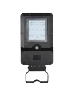 Iluminación vial solar V-Solar - Conalux - Lámpara con sensor de movimiento, acabado negro