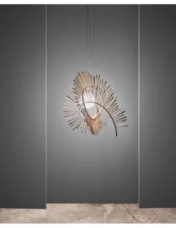 Lampara colgante Aimei - a-emotional light - Lámpara de madera de fresno, luz regulable