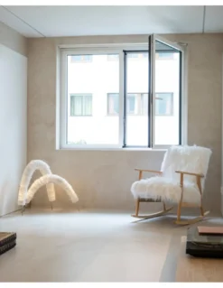 Lampara de mesa Arc - a-emotional light - Diseño decorativo de cordón blanco
