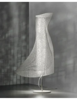Lampara de mesa Clara - a-emotional light - Lámpara de diseño inspiracional, acabado blanco