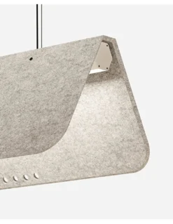 Lámpara acústica colgante Kuntur - Luz Negra - Lámpara LED con fieltro PET fonoabsorbente