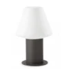 Lámpara baliza de exterior Mistu – Faro – Sobremuro gris oscuro, 31 cm