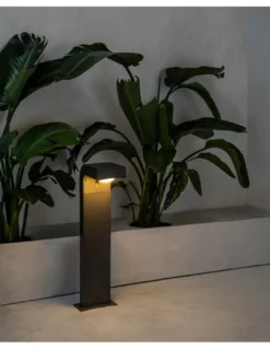 Lámpara baliza Klamp - Faro - Lámpara de exterior, acabado gris oscuro, IP44