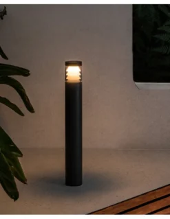 Lámpara Baliza PLIM 3 - Faro - Exterior y jardin, color gris oscuro