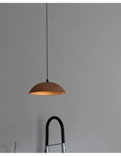 Lámpara colgante Absidiola Plato - Luxcambra - Diseño moderno con pantalla de cerámica terracota