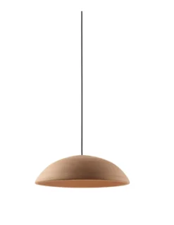 Lámpara colgante Absidiola Plato - Luxcambra - Diseño moderno con pantalla de cerámica terracota