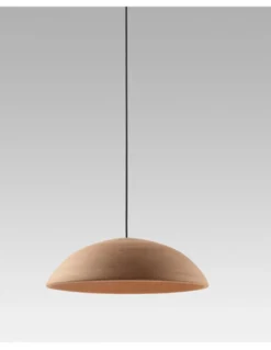 Lámpara colgante Absidiola Plato - Luxcambra - Diseño moderno con pantalla de cerámica terracota