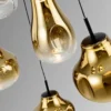 Lámpara colgante Aledis - Schuller - Lámpara de 5 luces de cristal soplado