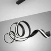 Lámpara colgante Amara - Schuller - Lámpara minimalista negra, horizontal