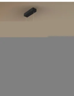 Lámpara colgante Amara - Schuller - Lámpara minimalista negra, horizontal