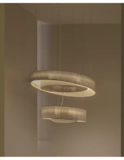 Lámpara colgante Anel - a-emotional light - Lámpara de diseño biomórfico y vanguardista, malla de acero