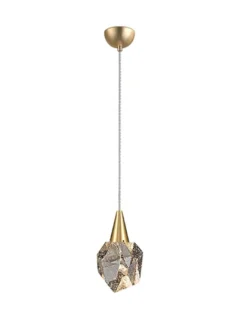 Lámpara colgante Aquaria – Schuller – Tulipa de cristal macizo, altura regulable
