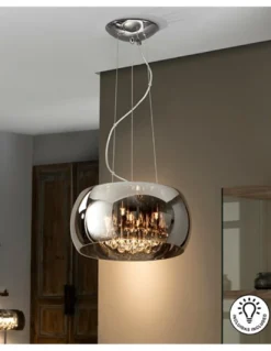 Lámpara colgante Argos – Schuller – Pantalla de cristal murano, diseño decorativo