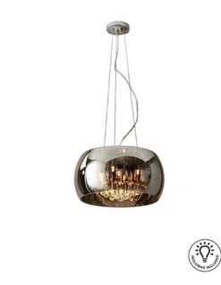Lámpara colgante Argos – Schuller – Pantalla de cristal murano, diseño decorativo