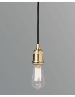 Lámpara colgante Art – Faro – Lámpara vintage dorado/negro