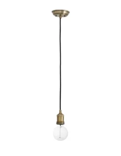 Lámpara colgante Art – Faro – Lámpara vintage dorado/negro