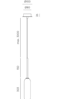 Lámpara colgante Atil – Aromas – Lámpara de techo dorada/negra, LED 2700K