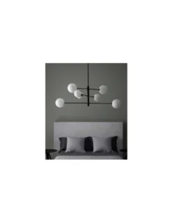 Lámpara colgante Atom - Aromas - Lámpara tipo bola, 8 luces LED 2700K, Altura regulable