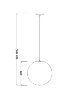 Lámpara colgante Avoriaz – Mantra – Lámpara de exterior tipo bola Chill out, 35-40-50 cm, blanca