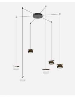 Lámpara colgante Belle Chandelier 04 - Nexia - Araña moderna con 6 luces