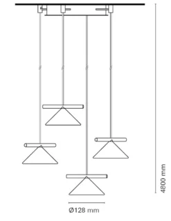 Lámpara colgante Belle Chandelier 02 - Nexia - Lámpara moderna con 4 luces