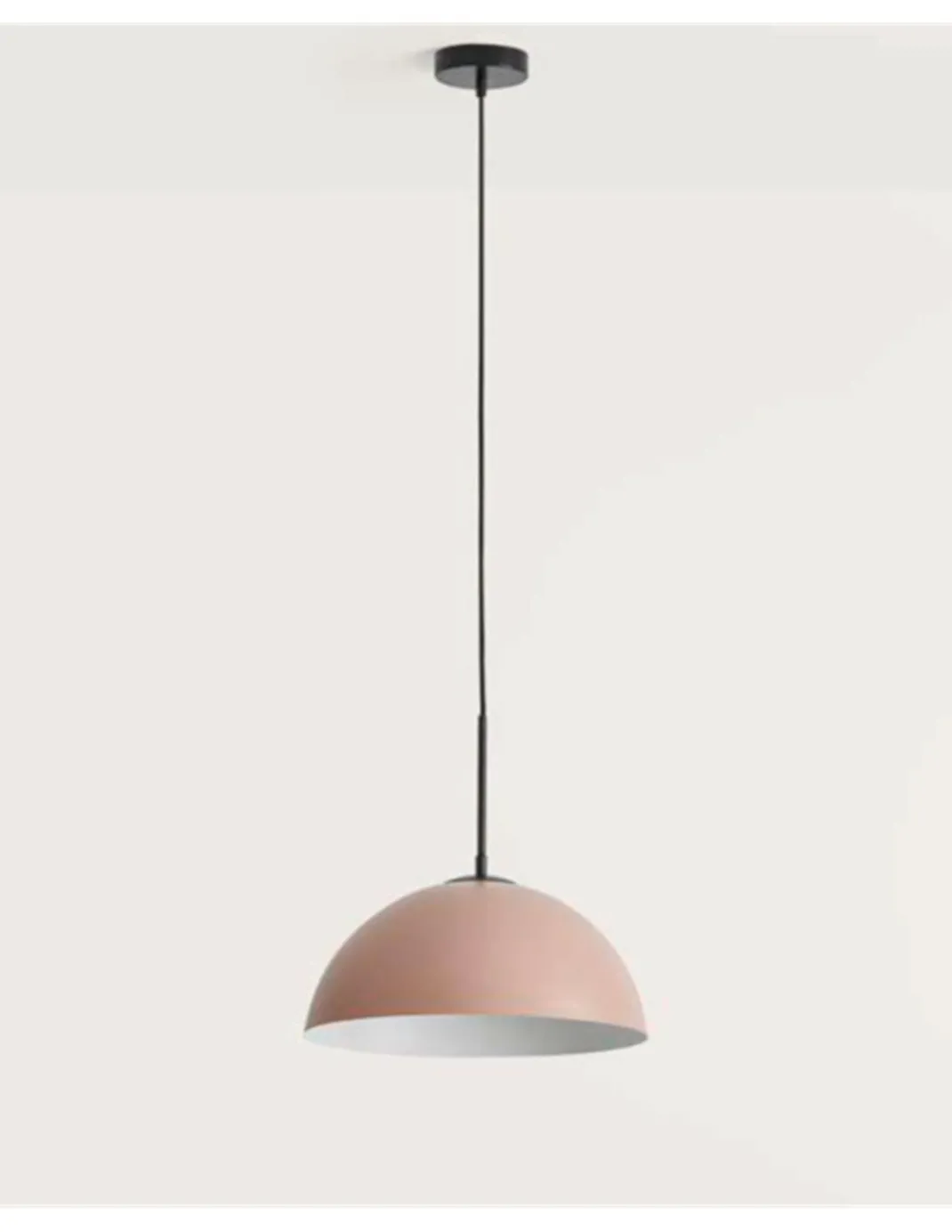 Lámpara colgante Beta - Aromas - Pantalla color nude, Ø 35 cm