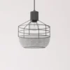 Lámpara colgante Birtley - IDP Lampshades - Lámpara jaula negra