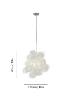 Lámpara colgante Blum - a-emotional light - Diseño original en forma de nube