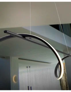 Lámpara colgante Boa – Schuller – Lámpara minimalista LED, acabado negro mate