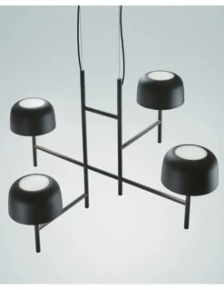 Lámpara colgante Bol - Bover - Lámpara decorativa 4 luces, LED regulable
