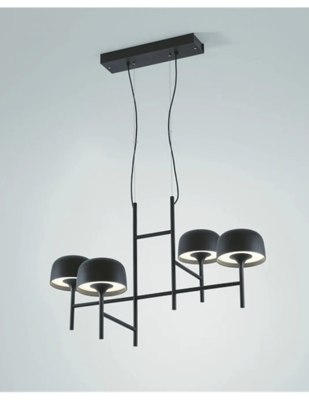 Lámpara colgante Bol - Bover - Lámpara decorativa 4 luces, LED regulable