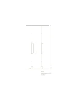 Lámpara colgante Bow - Nexia - Lámpara de pie colgante, diseño minimalista