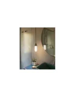 Lámpara colgante Brume - Faro - LED gris matelizado para baño IP44