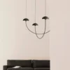 Lámpara colgante Champignon – Luxcambra – Diseño minimalista negro, lámpara LED