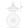 Lámpara colgante Chimbarongo Single Triple - PET Lamp - Lámpara artesanal de fibra natural, estilo boho