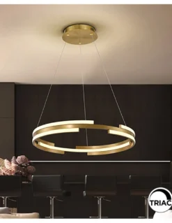 Lámpara colgante Ciclos – Schuller – Lámpara circular en dos colores, LED regulable