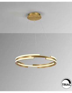 Lámpara colgante Ciclos – Schuller – Lámpara circular en dos colores, LED regulable