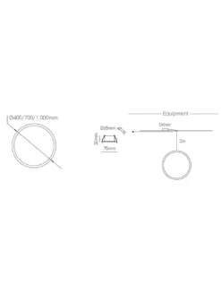 Lámpara colgante Circus – Beneito & Faure – Lámpara redonda minimalista LED