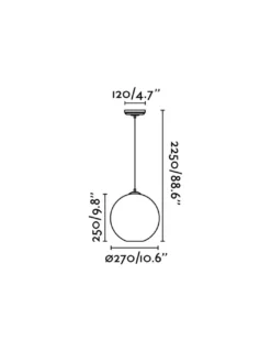 Lámpara colgante Clara – Faro – Tipo bola Ø 27 cm