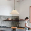 Lámpara colgante Clasica - Luxcambra - Pantalla de pergamino blanco, luz ambiental