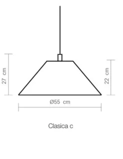 Lámpara colgante Clasica - Luxcambra - Pantalla de pergamino blanco, luz ambiental