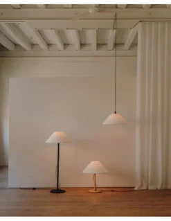 Lámpara colgante Clasica - Luxcambra - Pantalla de pergamino blanco, luz ambiental