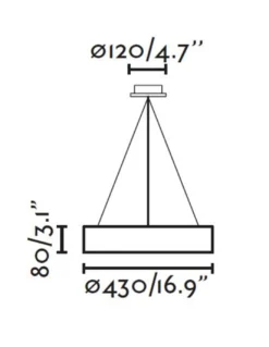 Lámpara colgante Cocotte – Faro – 43 cm/55 cm, 3000K