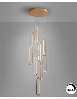 Lámpara colgante Colette – Schuller – Lámpara moderna de 9 luces, LED regulable