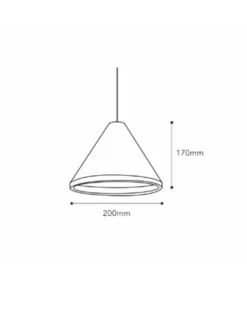 Lámpara colgante Conus – Fokobu – Disponible en madera de abedul o cemento