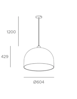 Lámpara colgante Cortic - FORLIGHT - Diseño boho chic, pantalla de ratán marrón