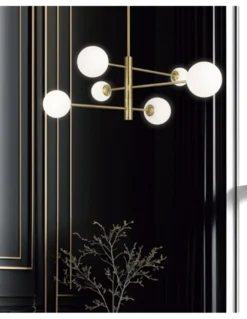 Lámpara colgante Cosmica – AJP – Lámpara decorativa tipo bola dorada