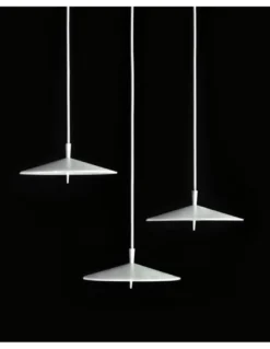 Lámpara colgante de aluminio LED en 2 acabados y 2 tamaños regulable 2700K – Pla - Milán